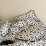 8design monotone modern flower bedlinen set