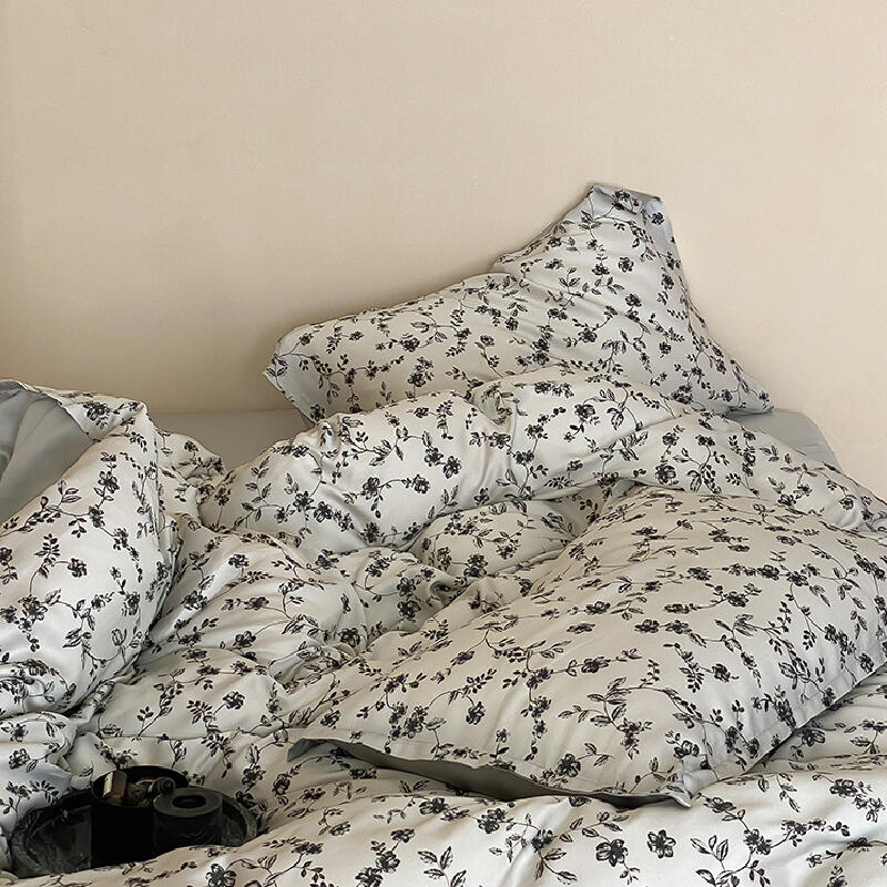 8design monotone modern flower bedlinen set