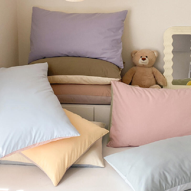 8color pastel bicolor pillow sheets