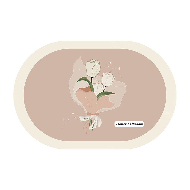 8design dream flower bath mat