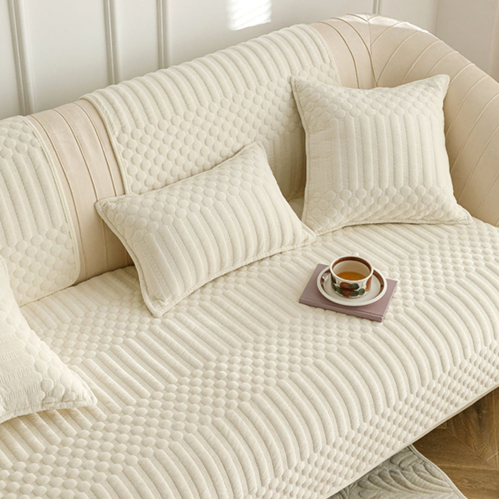 7color embossed pattern sofa cover