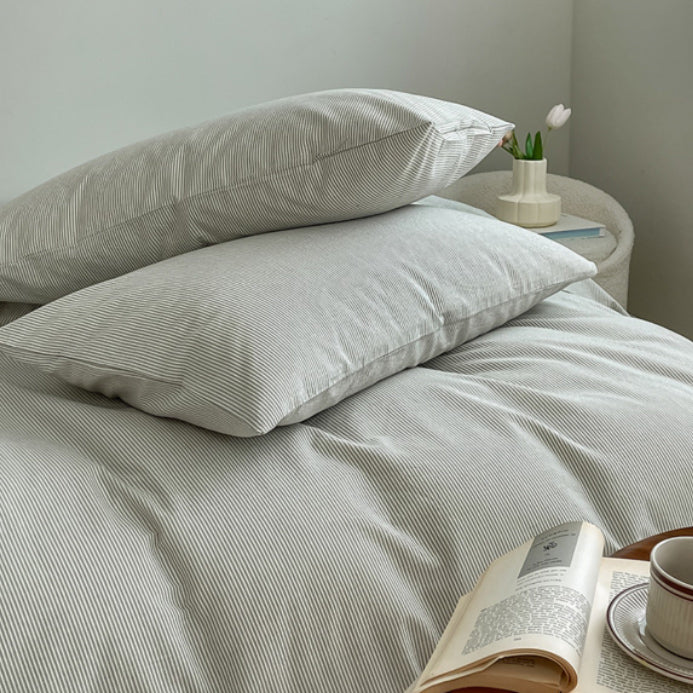 8color pale stripe bedlinen set