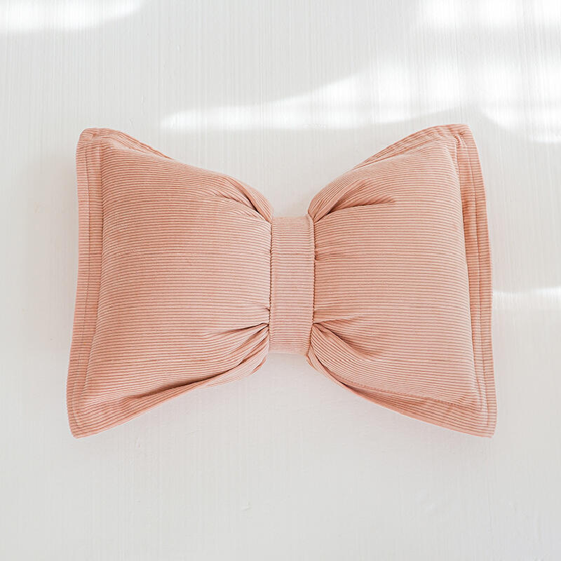 10color corduroy ribbon shape cushion