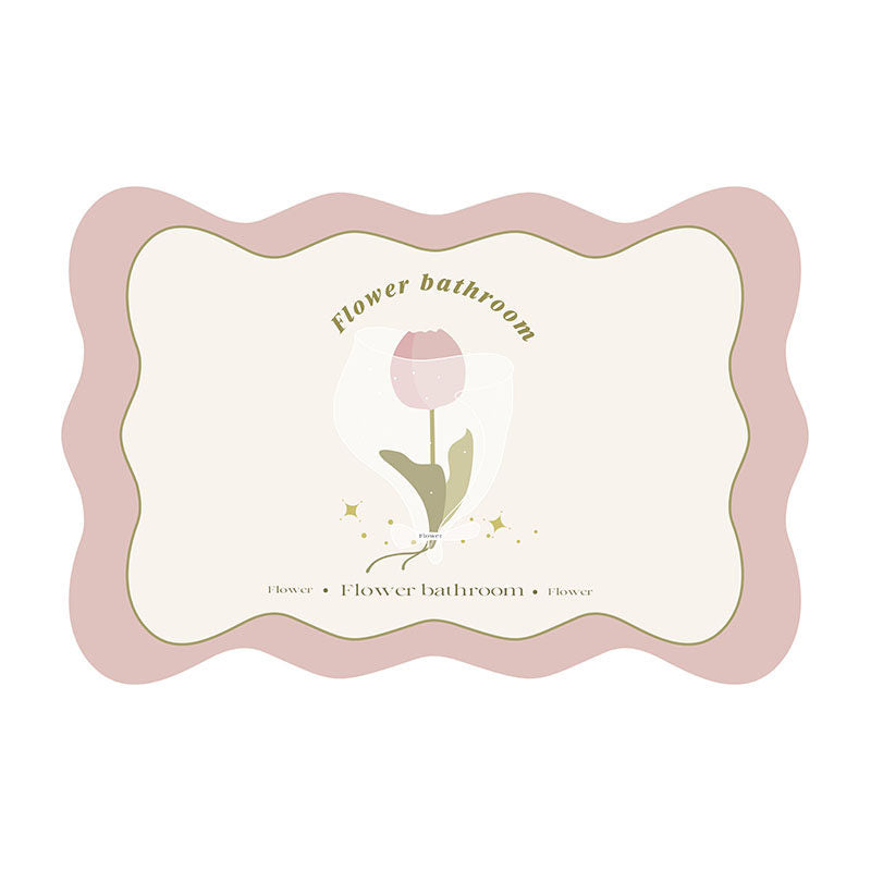 8design dream flower bath mat
