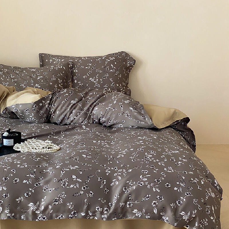 8design monotone modern flower bedlinen set