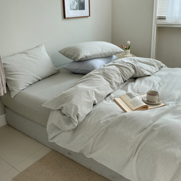 8color pale stripe bedlinen set