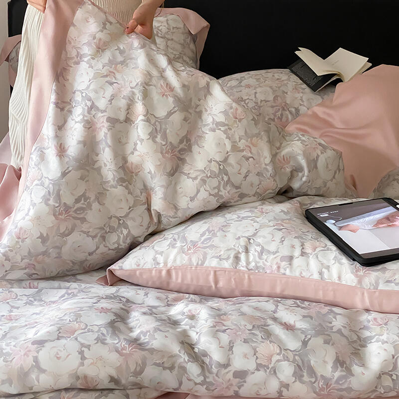 8design monotone modern flower bedlinen set