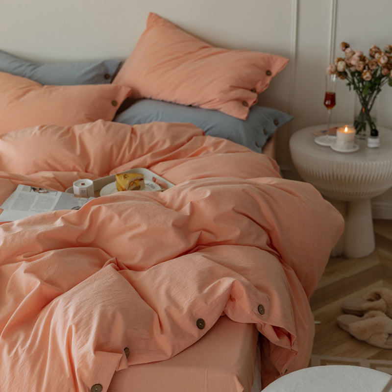 11color button closure bedlinen set