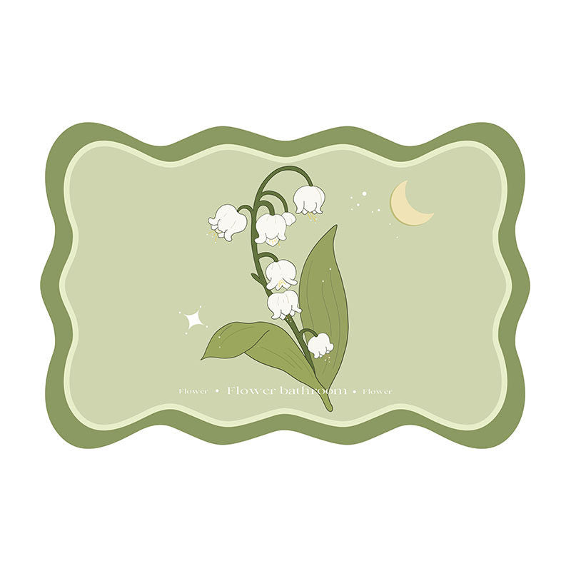 8design dream flower bath mat