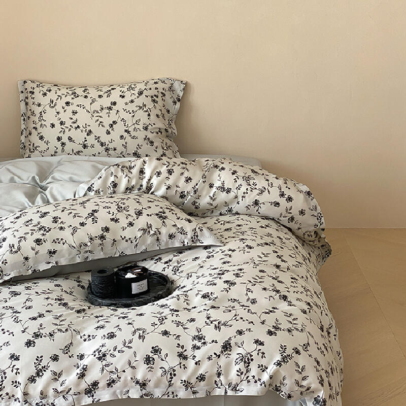 8design monotone modern flower bedlinen set