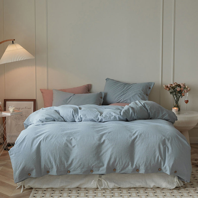 11color button closure bedlinen set