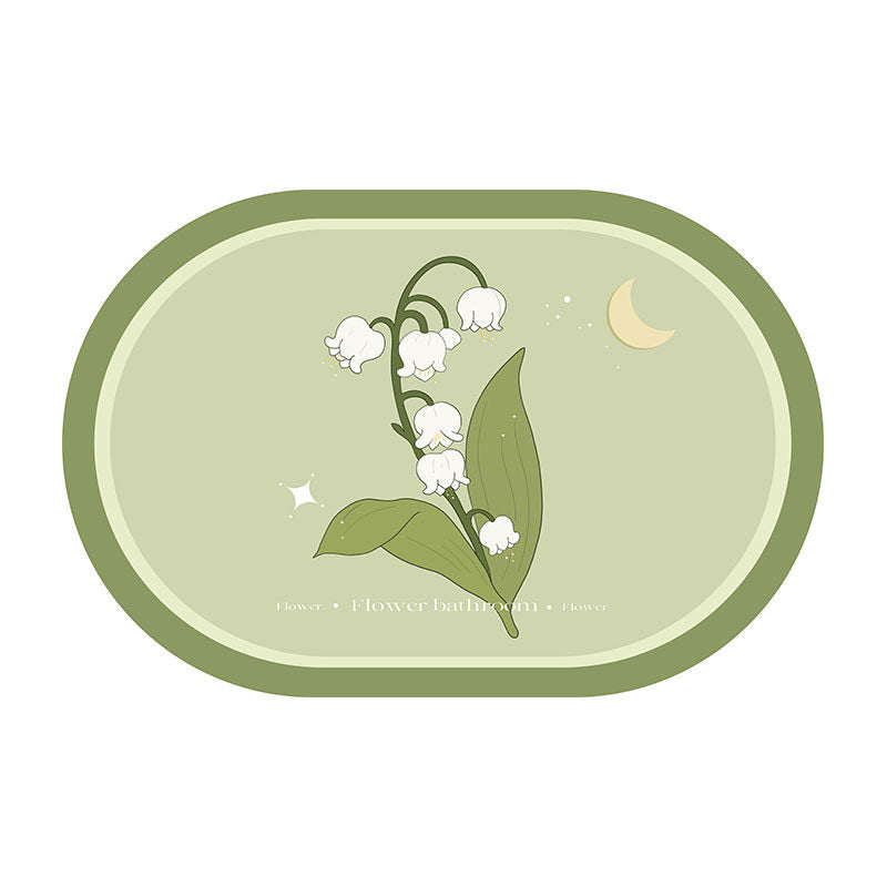 8design dream flower bath mat