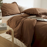 12color simple cotton frill bedlinen set