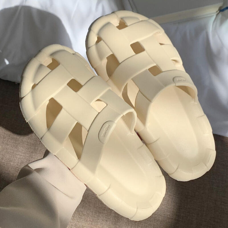 cross belt resin room shoes
