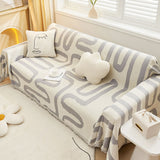 3color reversible ethnic line sofa cover