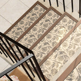 elegant sketch flower step mat