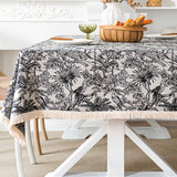black jungle table cloth