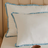 2color logo ribbon pillow