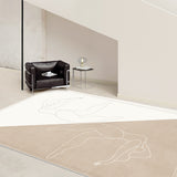 4design modern art square carpet