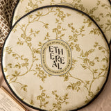 south wood beige round cushion