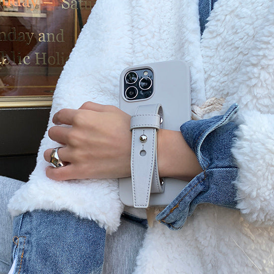 white leather belt iPhonecase
