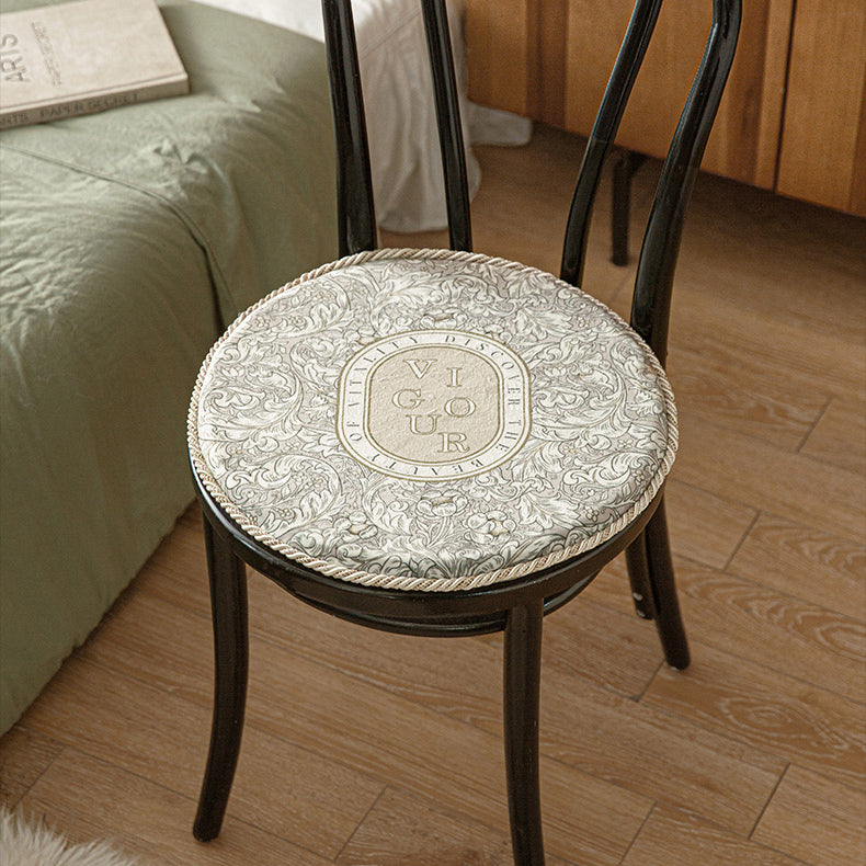 vigour luxury logo round cushion