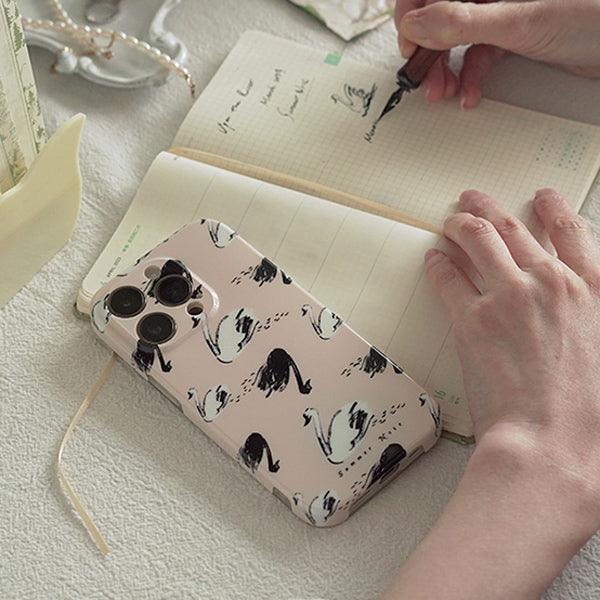 swan shadow iPhone case