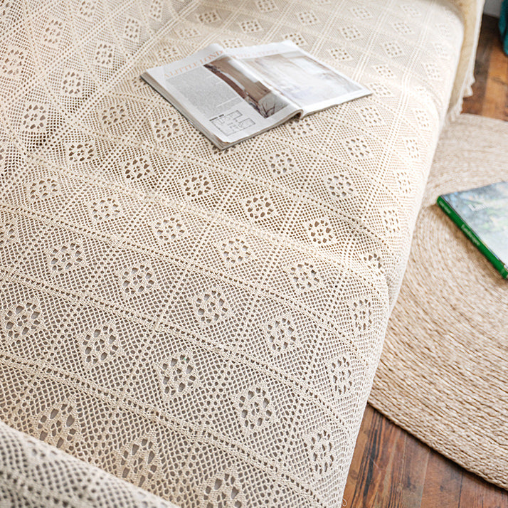 white lace net sofa cover