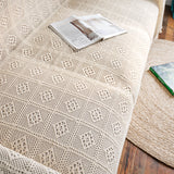 white lace net sofa cover