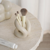3color ceramic brush stand