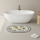 5design brilliant flower bath mat
