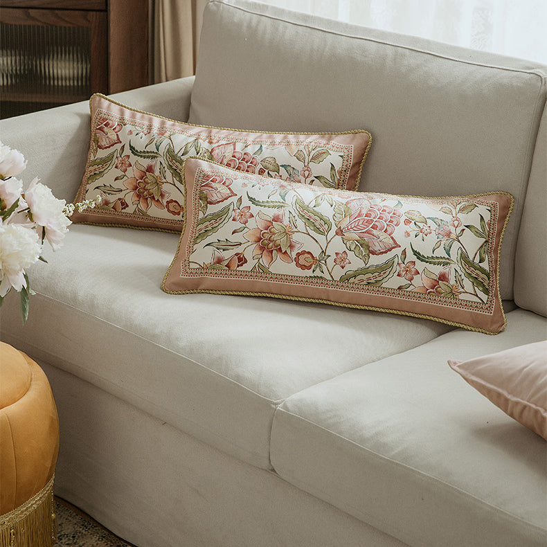 pink like a dream flower long cushion