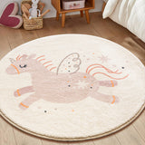 unicorn round mat