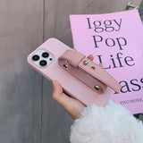 pink leather belt iPhonecase