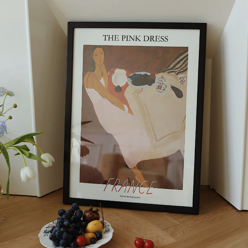 3design girl modern poster & frame SET