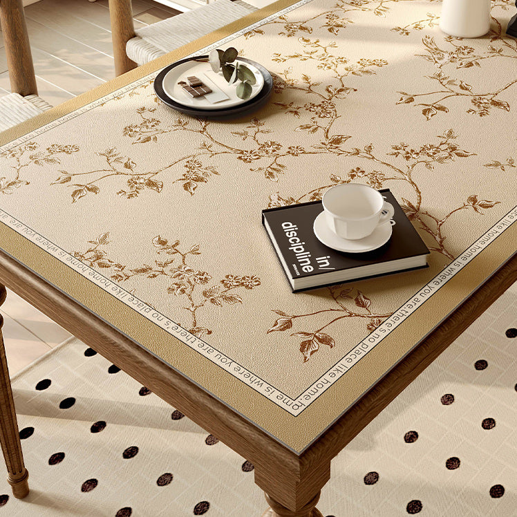 south wood beige square table mat