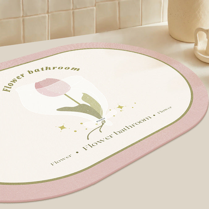 8design dream flower bath mat