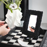 2design black stone mirror