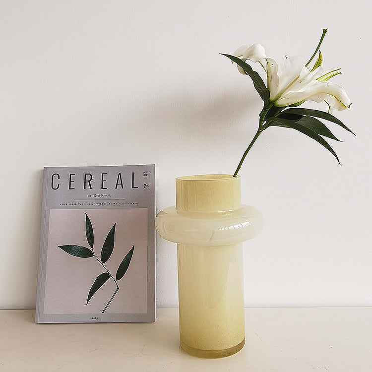 natural beige cylinder vase