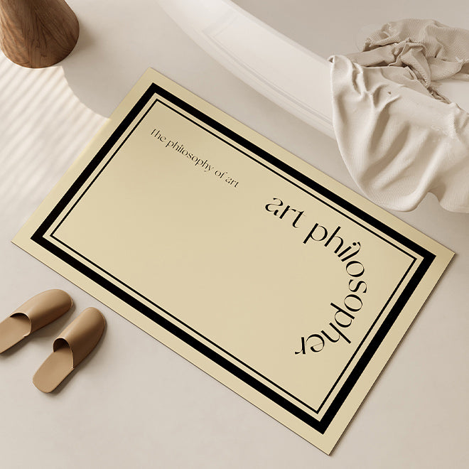 art philosophy bath mat