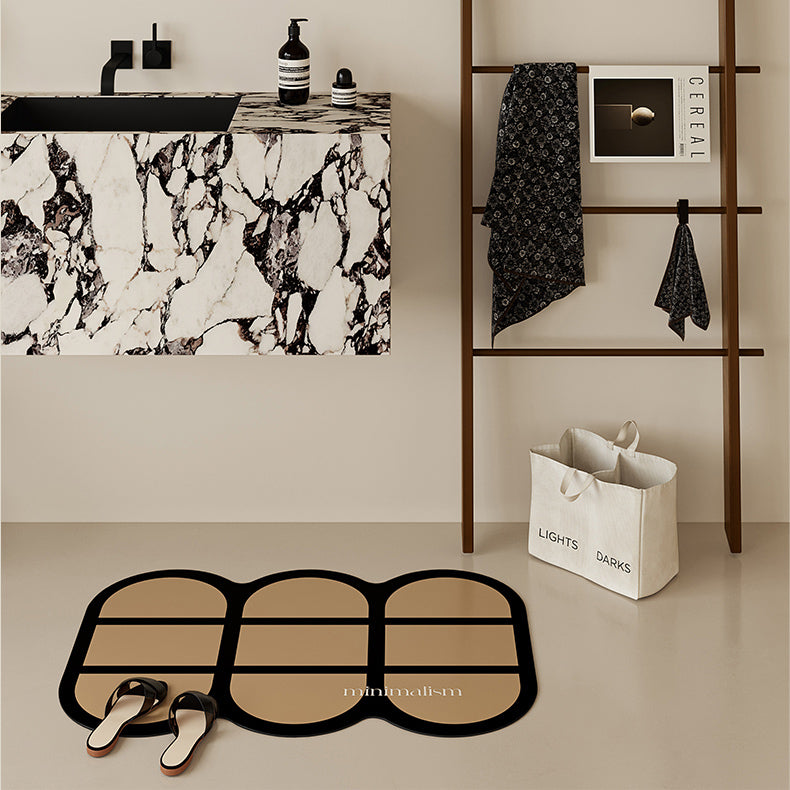 minimalism retro bath mat