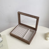 retro wood jewelry case
