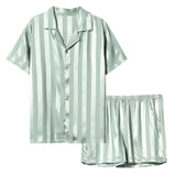 4color short sleeve stripe roomwear