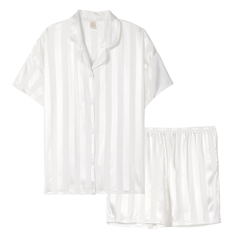 4color short sleeve stripe roomwear