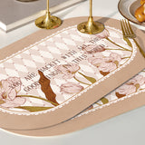pink tuilp everthing place mat