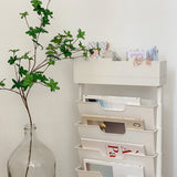 simple white bookstand