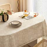 beige elegance logo table cloth