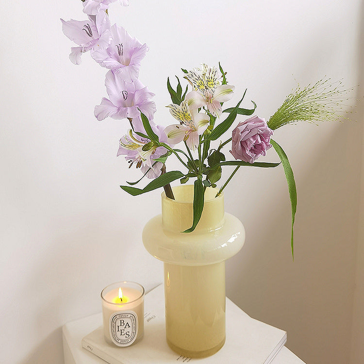 natural beige cylinder vase