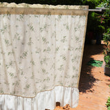 flower cotton under frill curtain
