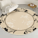 7design gray nature round carpet